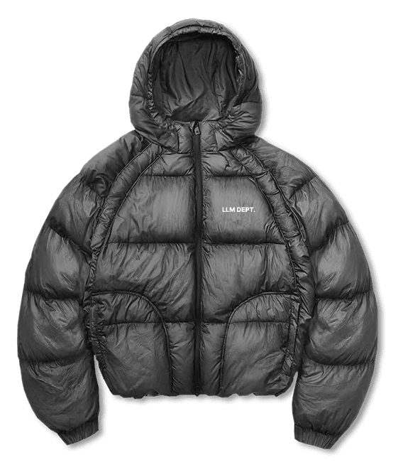 Black puffer jacket